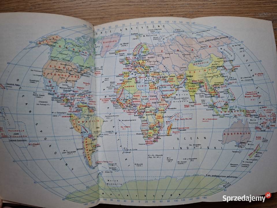 Kieszonkowy atlas świata PPWK Mapy i przewodniki małopolskie Kraków