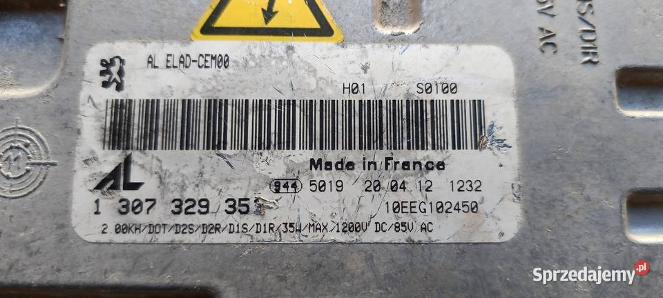 Przetwornica OE 1307329351 Peugeot lubelskie Opole Lubelskie
