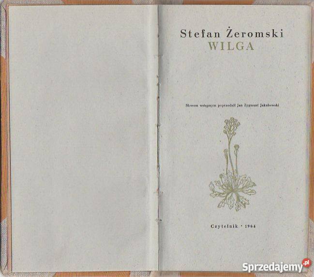 7355 WILGA STEFAN ŻEROMSKI Książki i Podręczniki Czyrna