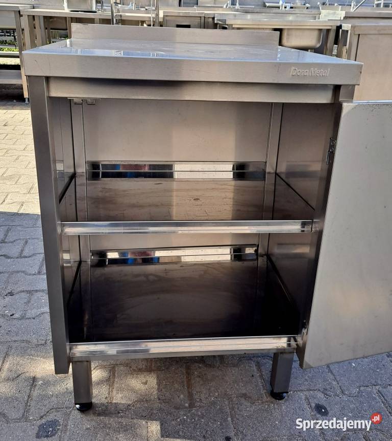 STÓŁ Z SZAFKĄ DRZWI OTWIERANE DORA METAL 606085 wielkopolskie Nowe Skalmierzyce