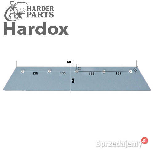 Lemiesz 300hektarów HARDOX 8211125S do pługa Suwałki
