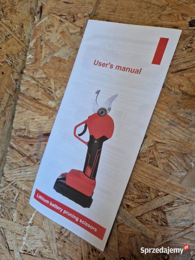 SEKATOR AKUMULATOROWY DO KRZEWÓW GAŁEZI DRZEW Głogowa
