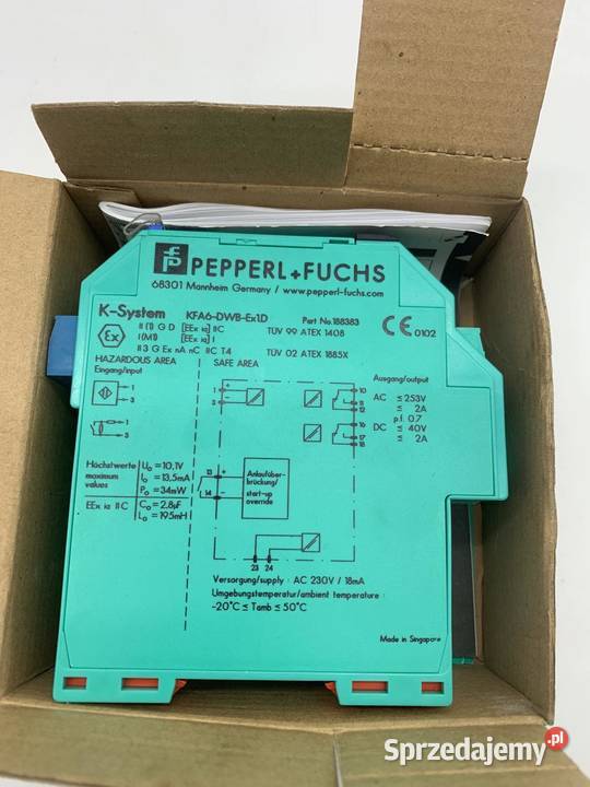 Pepperl Fuchs KFA6DWBEx1D Rotation speed monitor Warszawa sprzedam