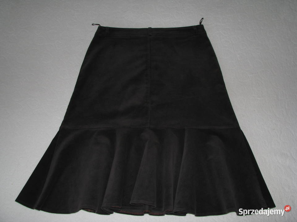 Sztruksowa spódnica z kloszem kloszowana brąz 44 małopolskie sprzedam