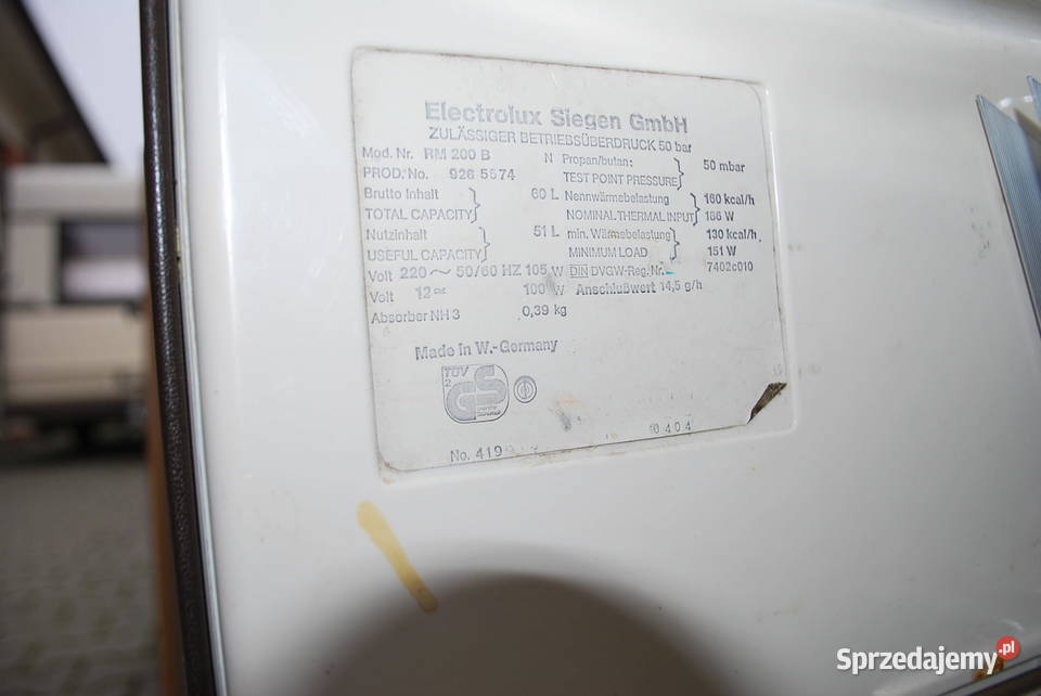 Lodówka ELECTROLUX RM200B 12V 220V GAS do Grzebowilk sprzedam
