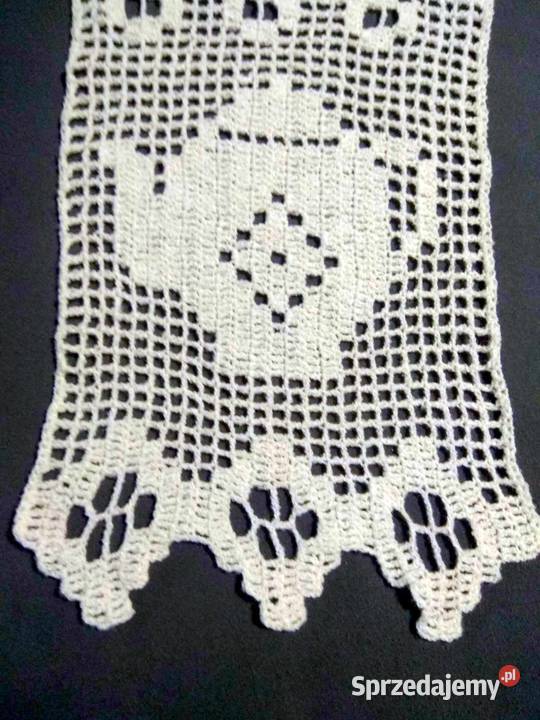 Firanka szydełkowa ok 33 x 53 Katowice