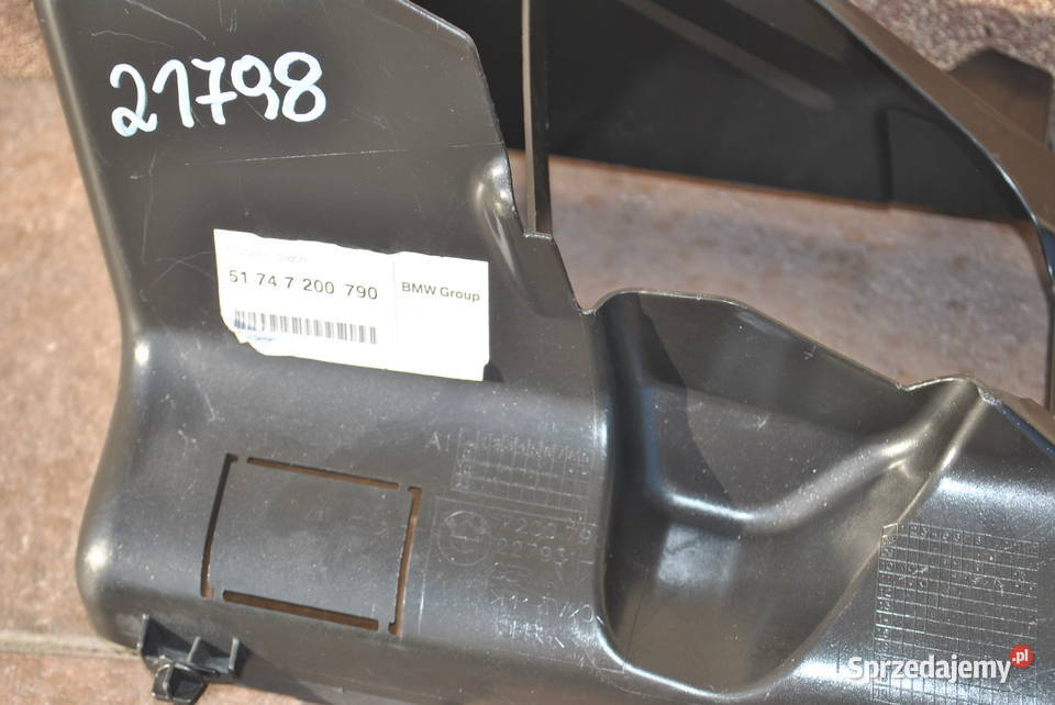 Kanał kierownica powietrza chłodnicy silnika BMW części blacharskie Poręba