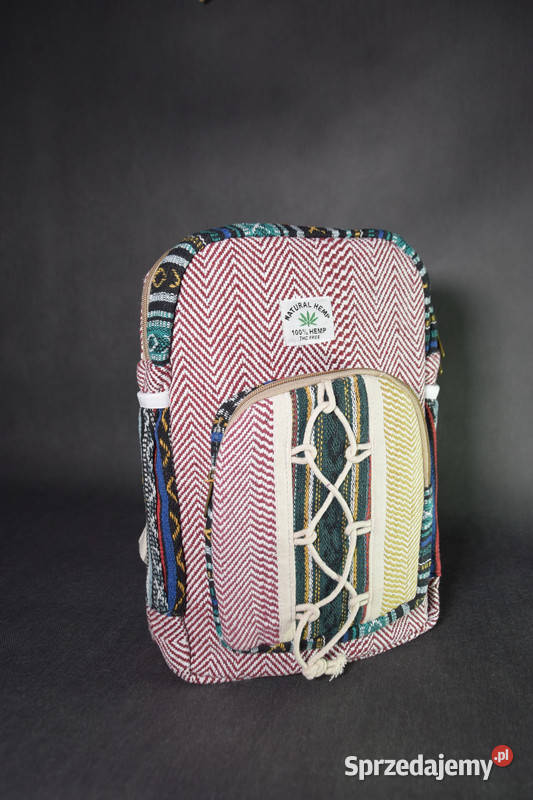 BOHO EKOLOGICZNY PLECAK Z KONOPI NEPAL HIMALAYA Uniseks