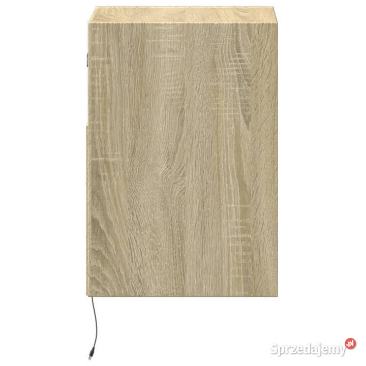 Ścienna szafka TV z LED dąb sonoma 41x31x45 Warszawa