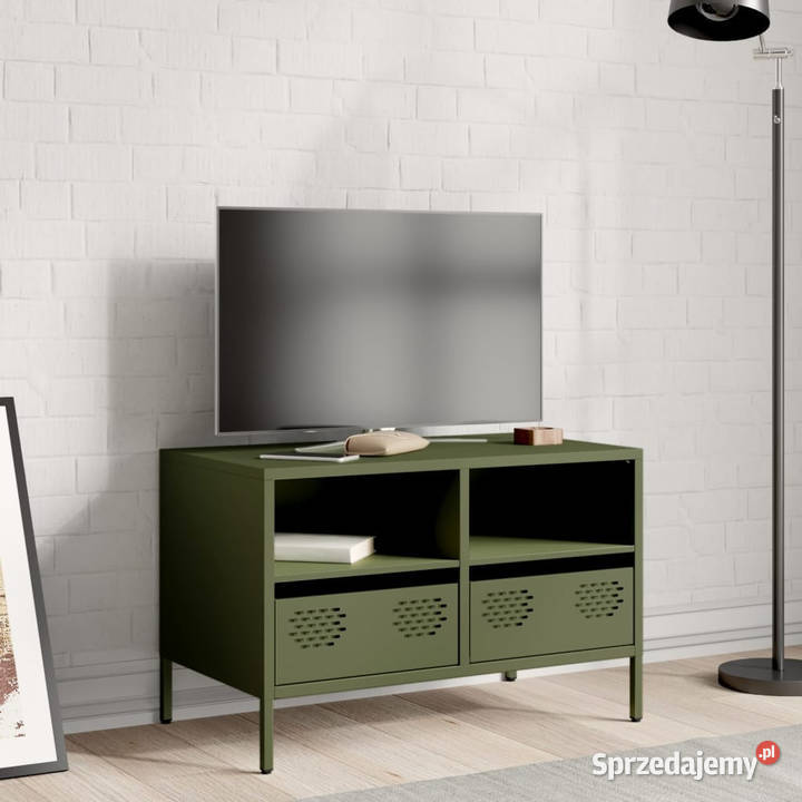 Szafka RTV oliwkowa 68x39x435 stal walcowana na RTV Warszawa