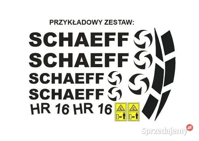 Naklejki SCHAEFF HR 8 12 14 16 18 20 26 30 32 Janików