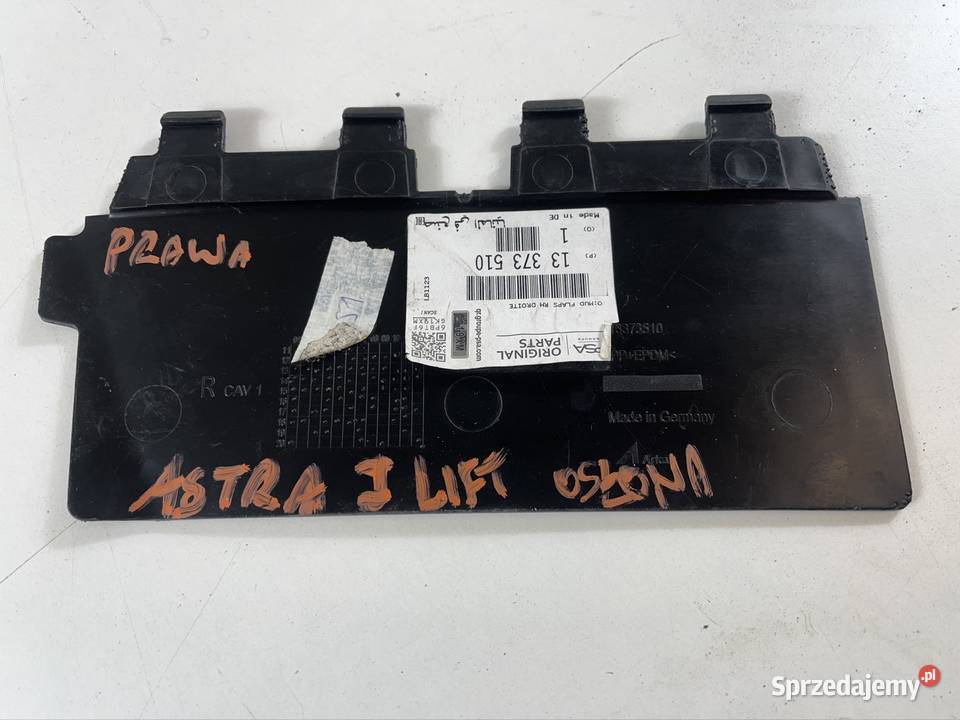MOPAR OPEL ASTRA J SPOILER NADKOLA PRAWY PRZOD Międzychód