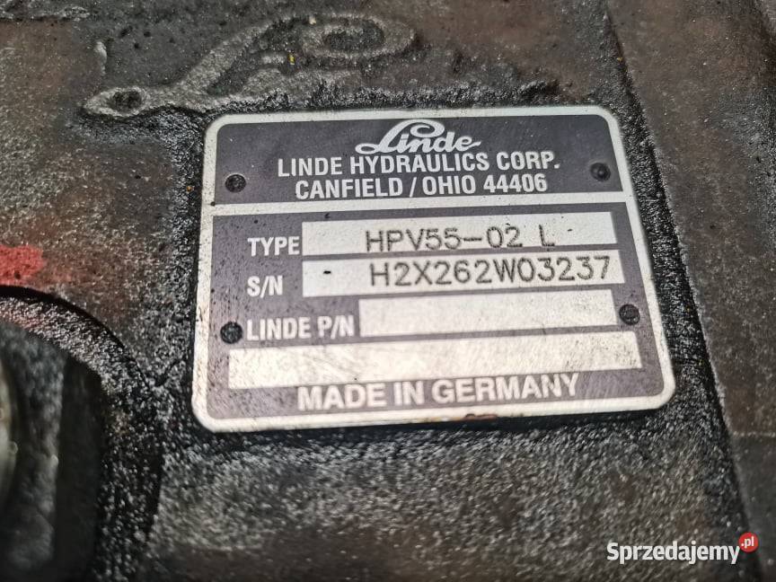 Pompa jazdy Linde HPV5502L Wózek Linde Wilkowo sprzedam