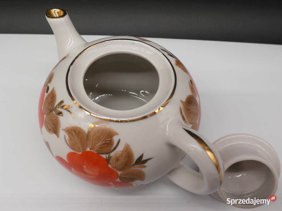 Porcelanowy mały dzbanekczajniczek ROSJA Raszków