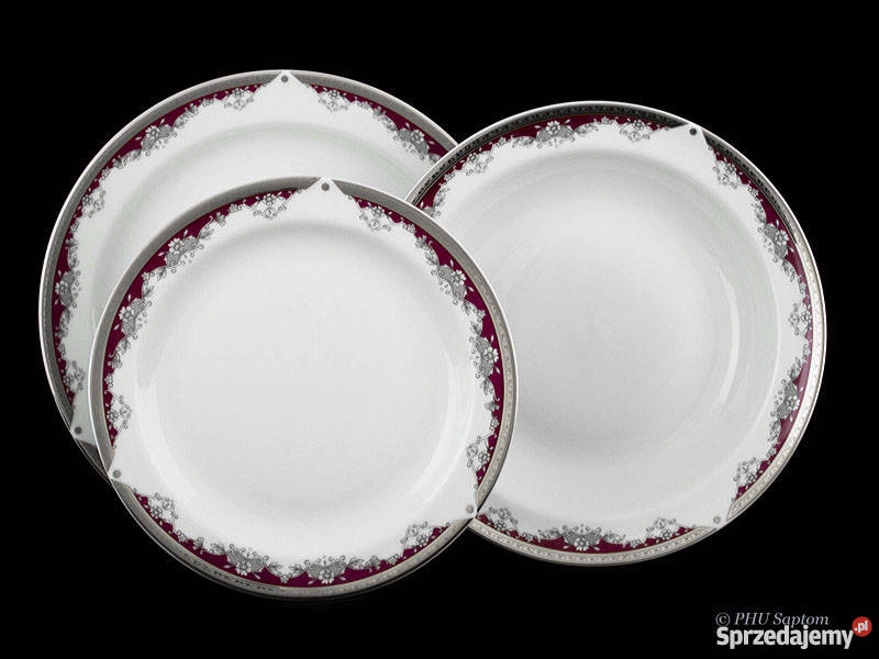 Serwis obiadowy Caliope Polska Porcelana ZP UNIA odcienie błękitu