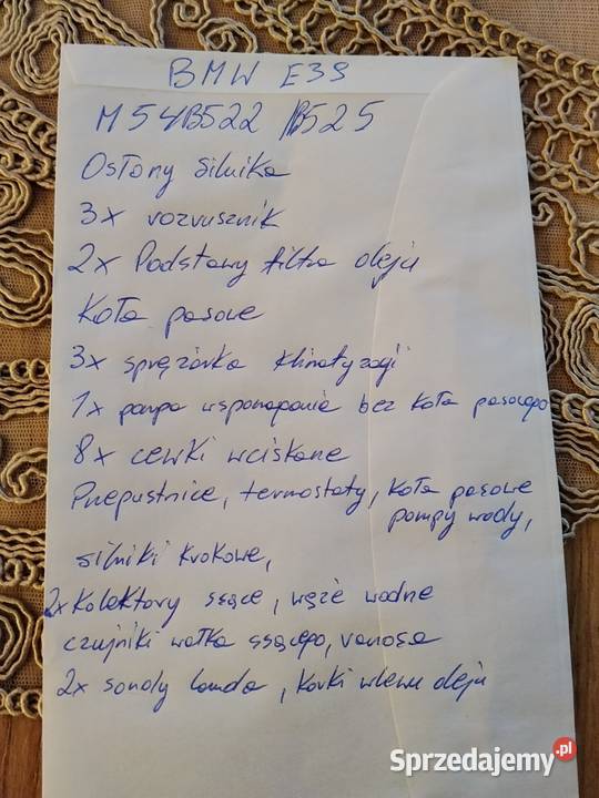 Części BMW E39 E46 E60 m54 m57 m43 lubelskie Łuków sprzedam