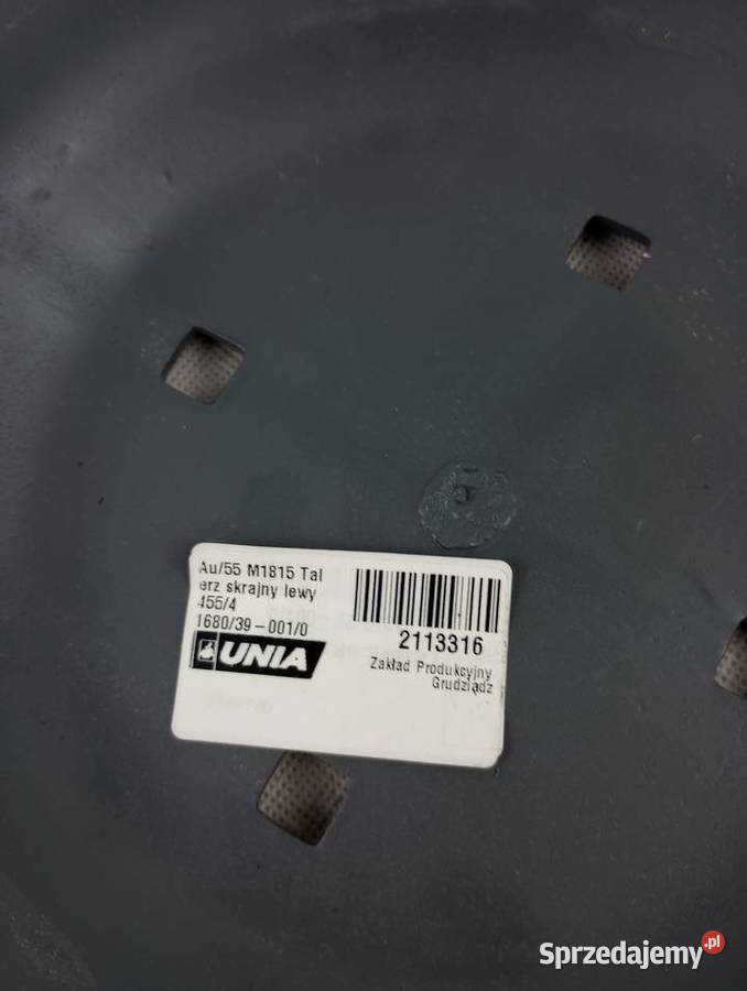 Talerz kroju skrajny lewy Ares TL 460x4mm AU55 Józefin