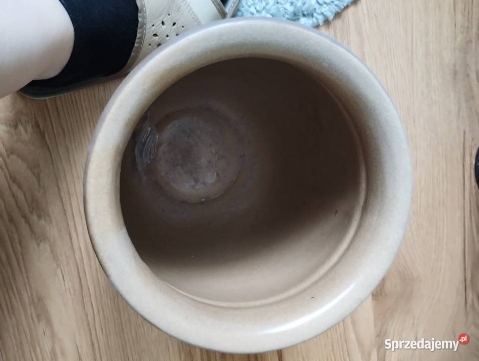 PRL wazon ceramiczny Bochnia duży Łódź