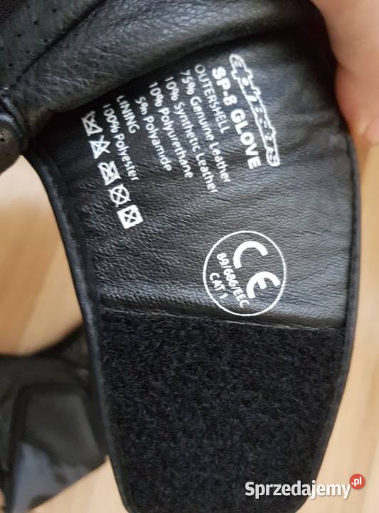 Rękawice skórzane alpinestars sp 8 rozmiar M świętokrzyskie Jędrzejów sprzedam