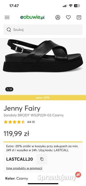 Sandały Jenny Fairy BRODY WS2P22903 Czarny łódzkie Łódź