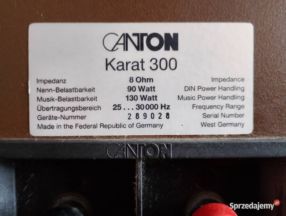 Kolumny Canton Karat 300 Strzegom sprzedam