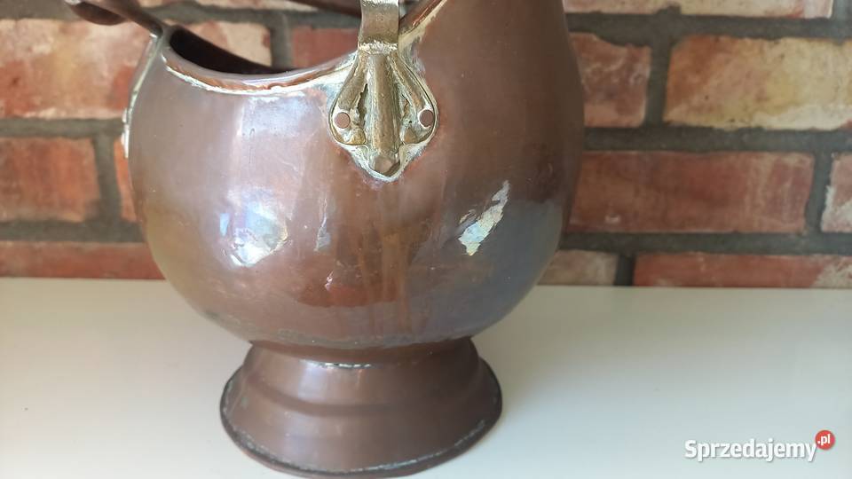 Pojemnik miedziany Osłonka na doniczkę Doniczka Gawroniec