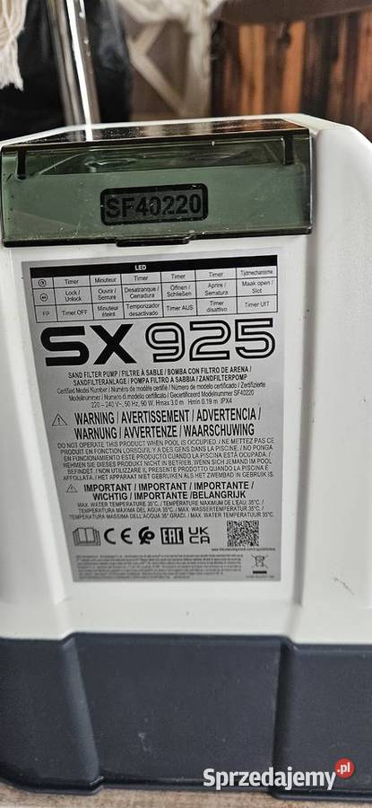 Pompa piaskowa do basenu Intex SX 925 Pabianice