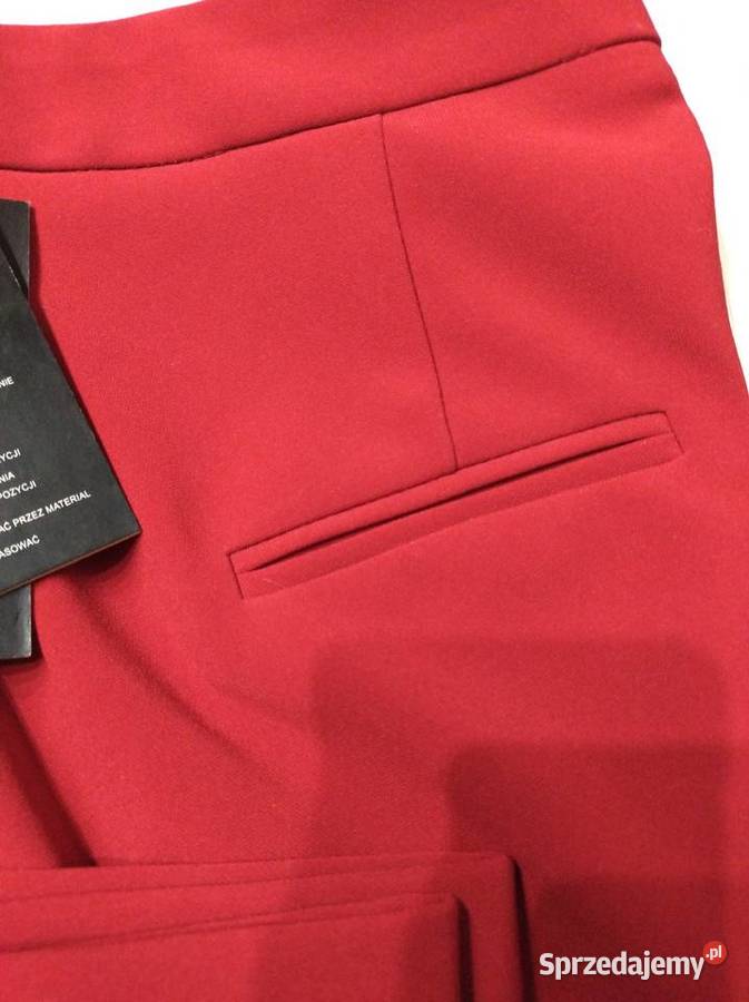 Spodnie na kant w kolorze czerwonym AGGI Lublin