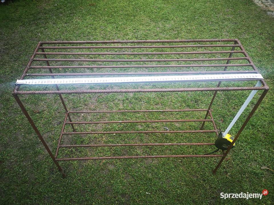 Półka dwupoziomowa z pretow metalowych 80cm dolnośląskie Wałbrzych sprzedam
