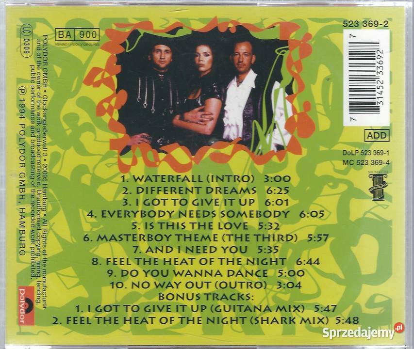 CD Masterboy Different Dreams 1994 Polydor mazowieckie Brwinów