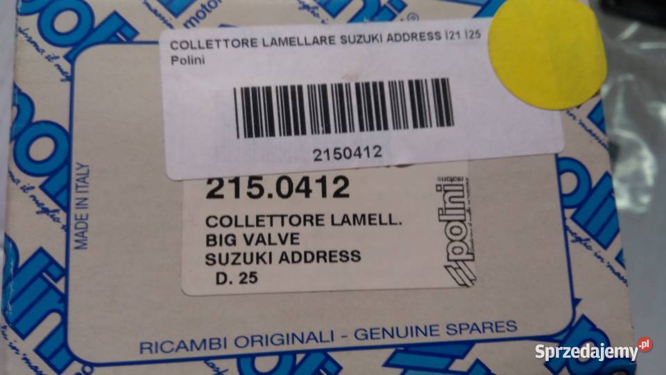 Zawór króciec membrana POLINI BIG VALVE D25 Bielsk Podlaski sprzedam