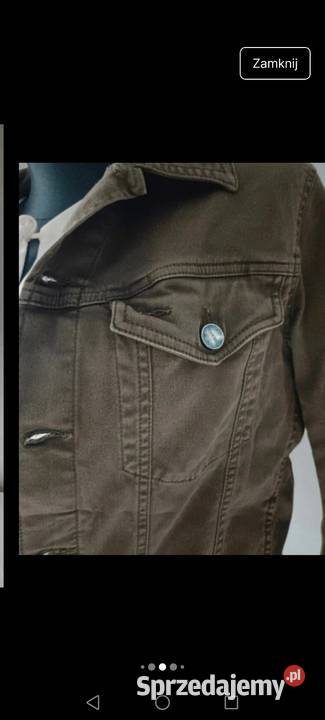 Kurtka jeansowa Denim Diesel khaki wiatrówka Krosno