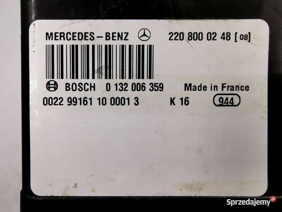 Pompka Centralnego Zamka Mercedes S Klasa W220 Wyszków