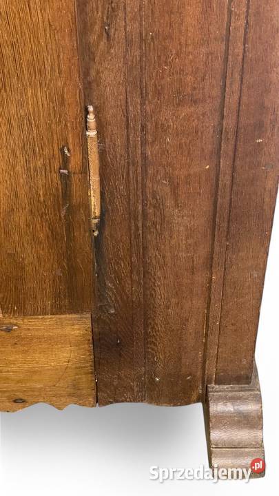 Stara dębowa szafa jednodrzwiowa lite drewno Gryfice