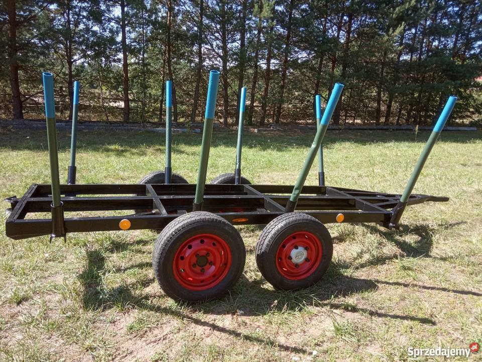 Przyczepa leśna KŁONICOWA do bali dłużycy drewna Augustów
