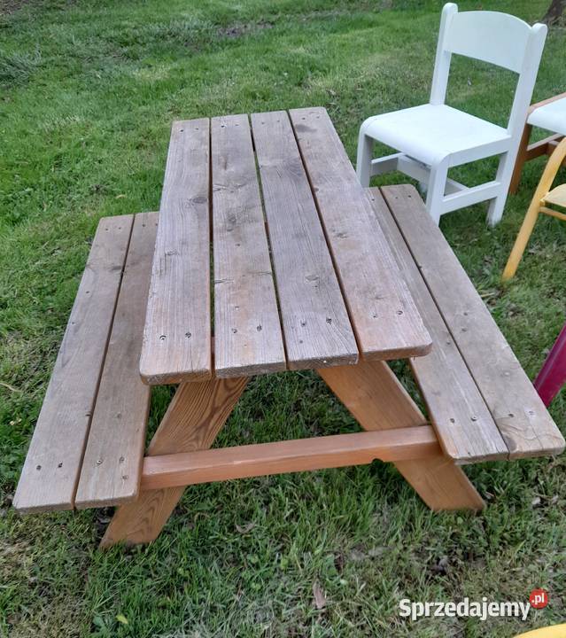 Zestaw różnych starych krzesełek stolik ławka Krzesła Dąbrowa Górnicza