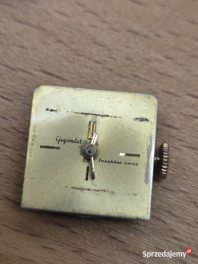 Art Deco damski zegarek vintage Gigandet Chorzów