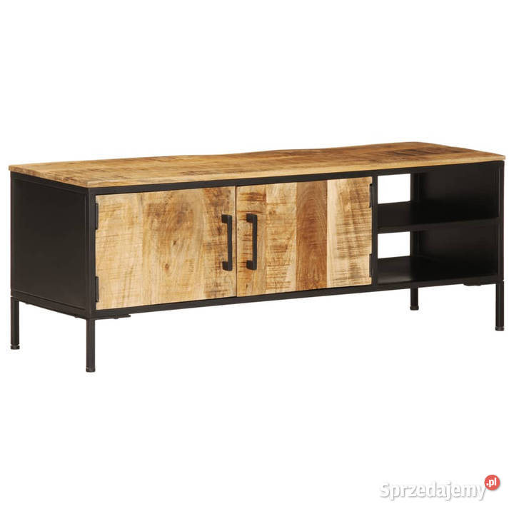 Szafka pod TV 110x35x40 surowe lite drewno mango Warszawa