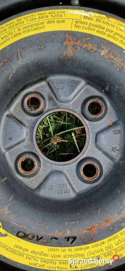 Koło zapasowe r14 4x100 dolnośląskie Milin