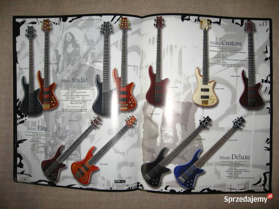 Schecter 2007 guitar catalog katalog gitar Gitary i akcesoria pomorskie Kępice