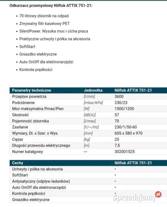 Odkurzacz Przemyslowy Pozostałe świętokrzyskie Iwaniska
