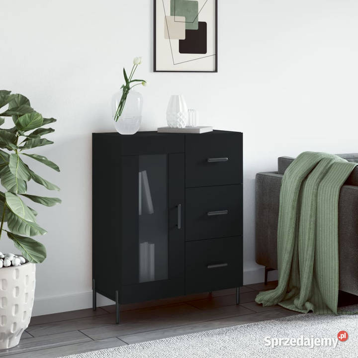 Szafka czarna 695x34x90 materiał drewnopochodny mazowieckie