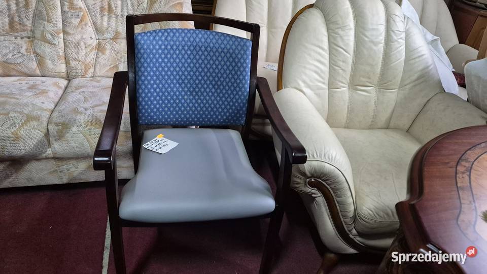 Krzesło VINTAGE z podłokietnikami solidne Sypniewo