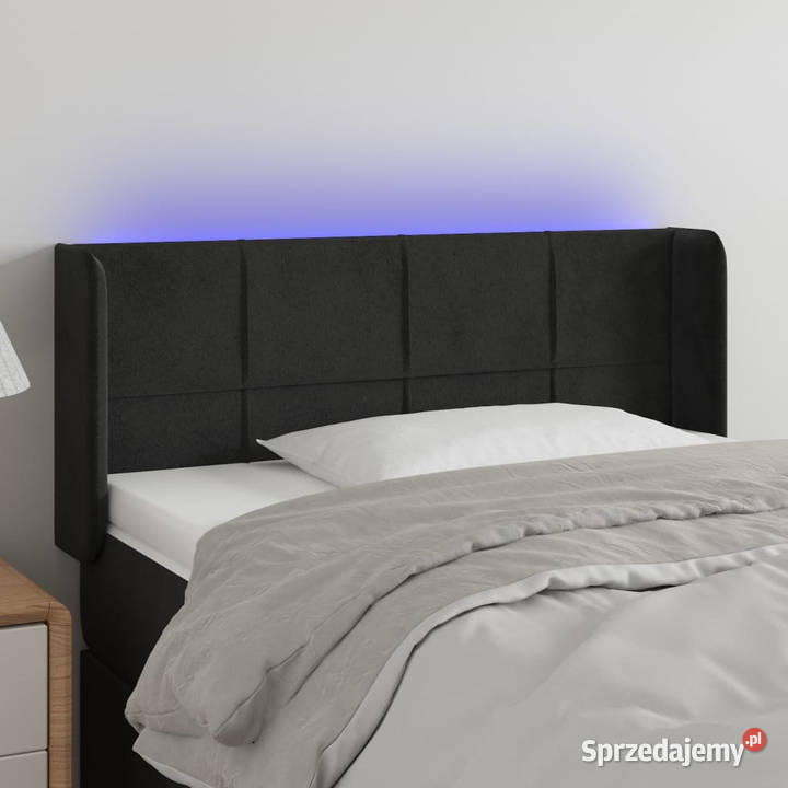 Zagłówek do łóżka z LED czarny 93x16x7888 Warszawa