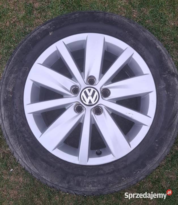 4 Alufelgi VW 16 3AA 601 025 opony 21555 R16 Średnica 16" Samochodowe Piotrowice