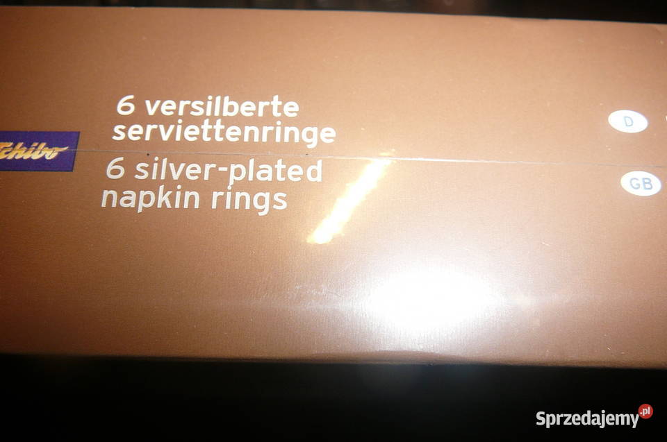 6 Obrączki na serwetki metal aniołek Tchibo Nowe dolnośląskie Wrocław