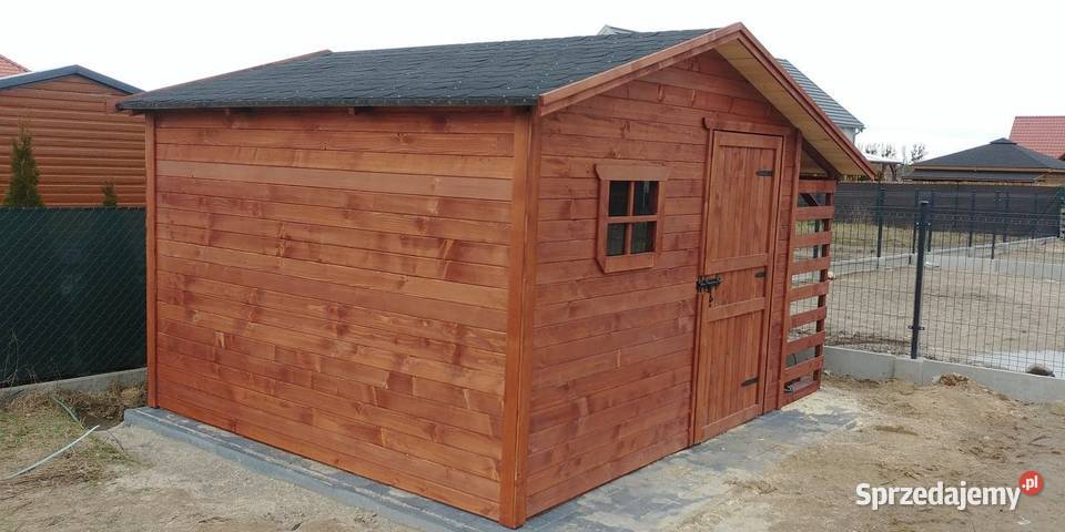 Domek ogrodowy narzędziowy 3x3 z drewutnią 1m Wrocław