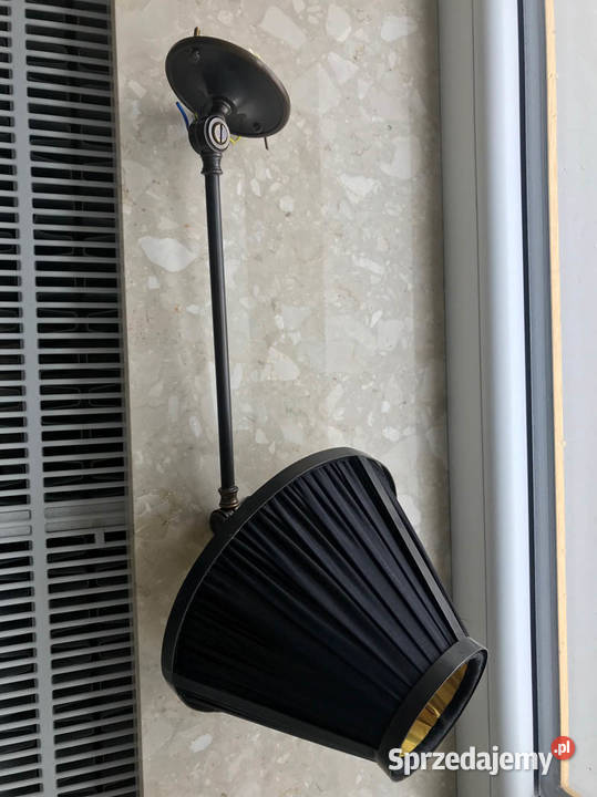 Lampa retro kinkiet 1 metal materiał czarnyzłoty Kielce sprzedam
