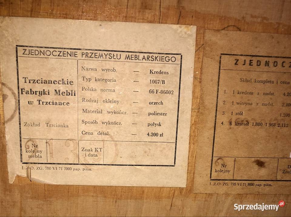 Stare meble Tomaszów Lubelski