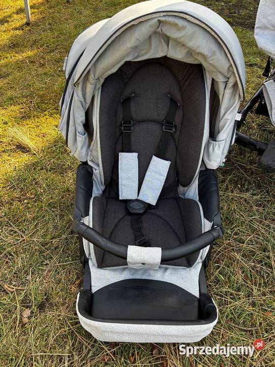 wózek Bebetto Torino model 05 jasny szary 2w1 Moskitiera  śląskie